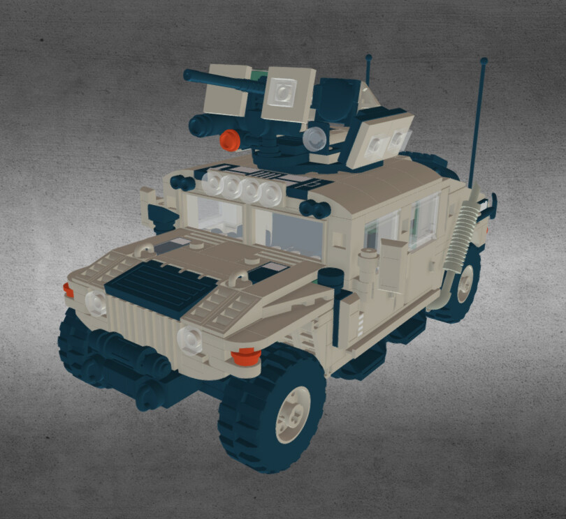 ArtStation - Humvee (Lego Military Brick)