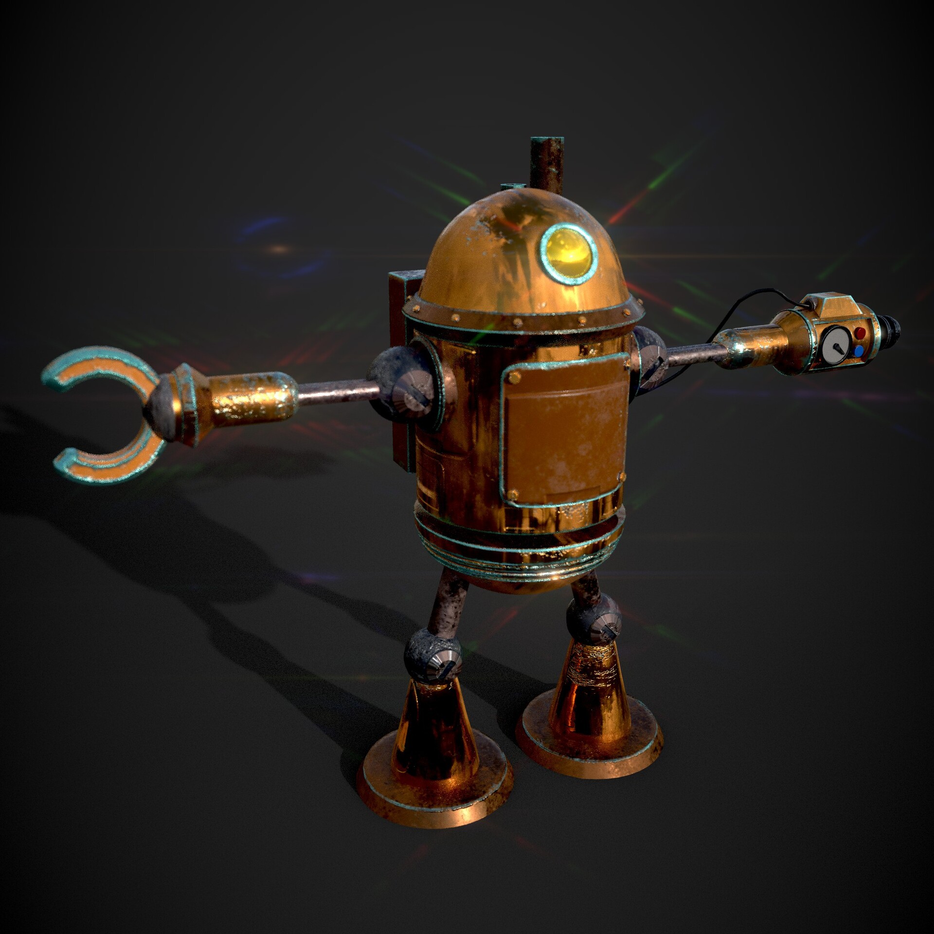 Artstation - Steampunk Repair Robot