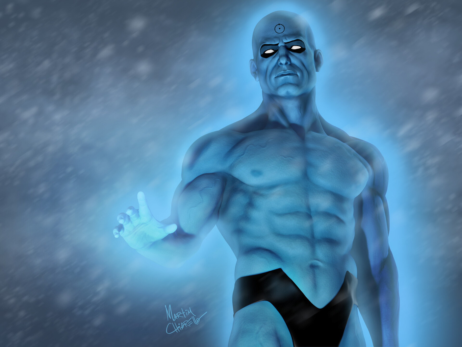 ArtStation - Dr Manhattan - 3D Sculpture