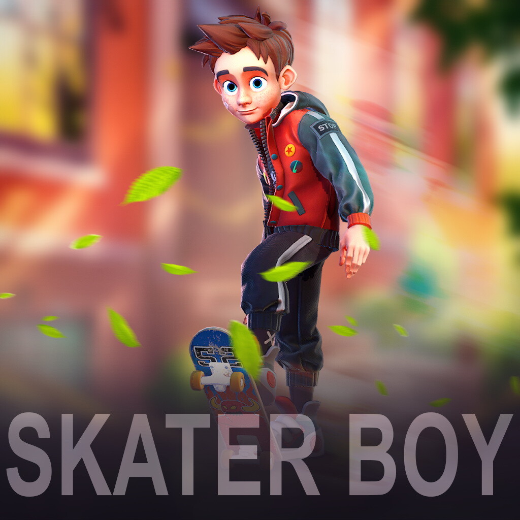 ArtStation Skater Boy. 3D and Animation
