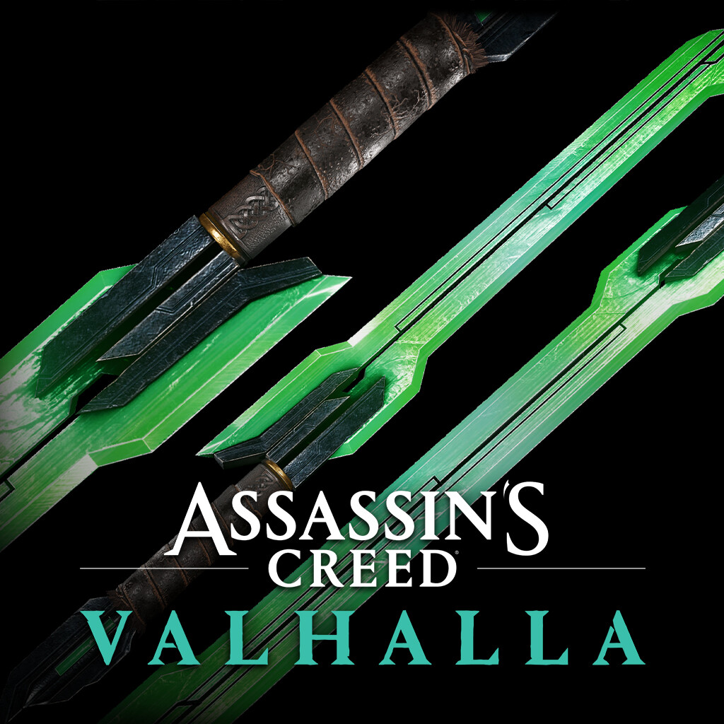 ArtStation Assassins Creed Valhalla Green Vibrant Sword