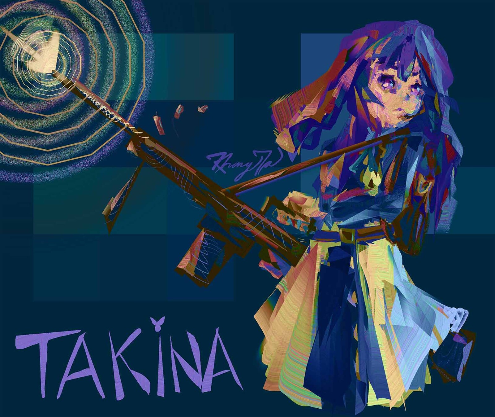 Gun Blazing Takina (Lycoris Recoils)