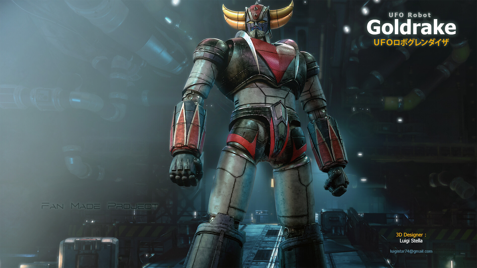 ArtStation - UFO Robot Goldrake / Grendizer - 3D Model by Luigi Stella