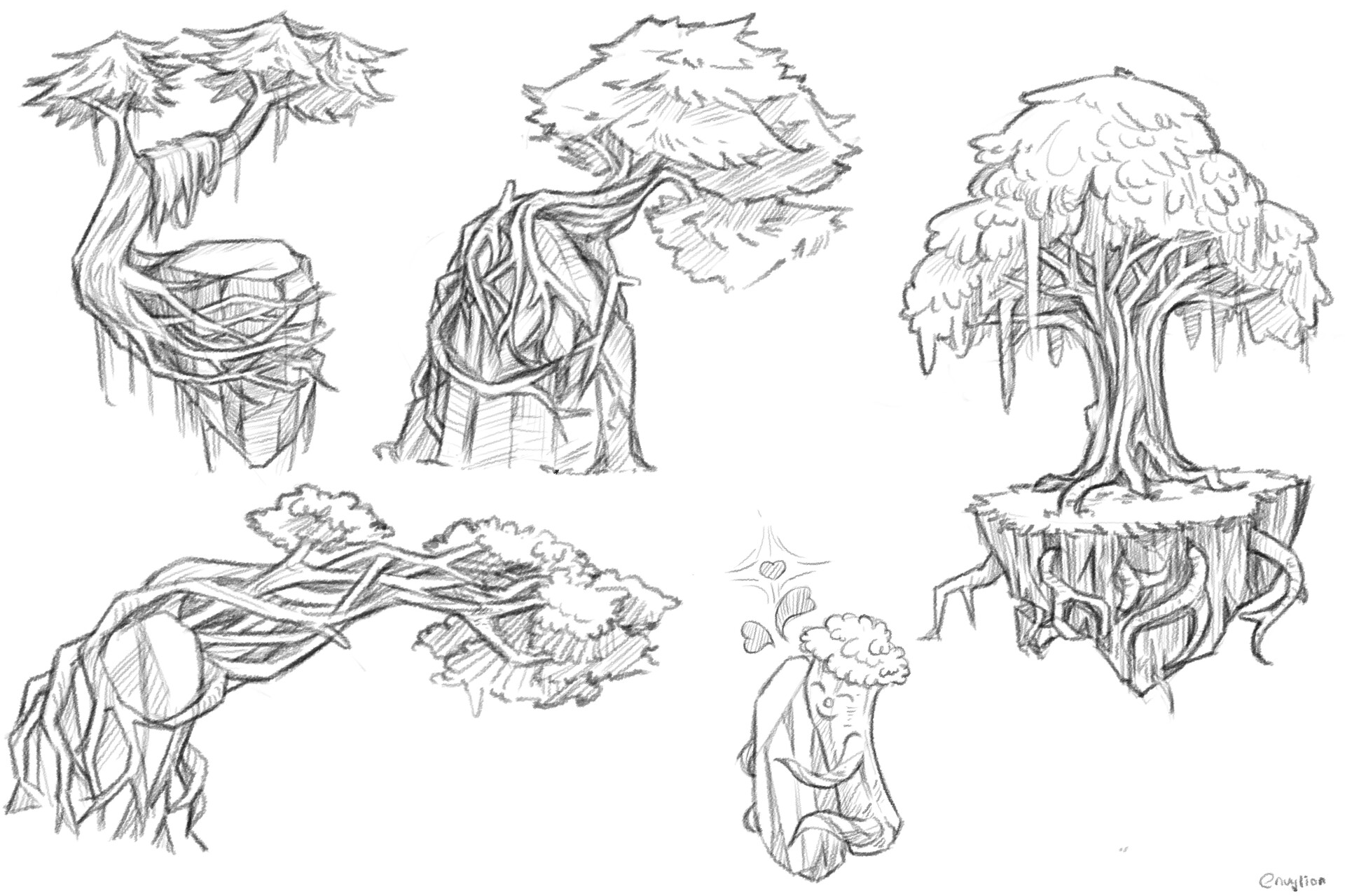 ArtStation - Tree Sketches 05-11-2022