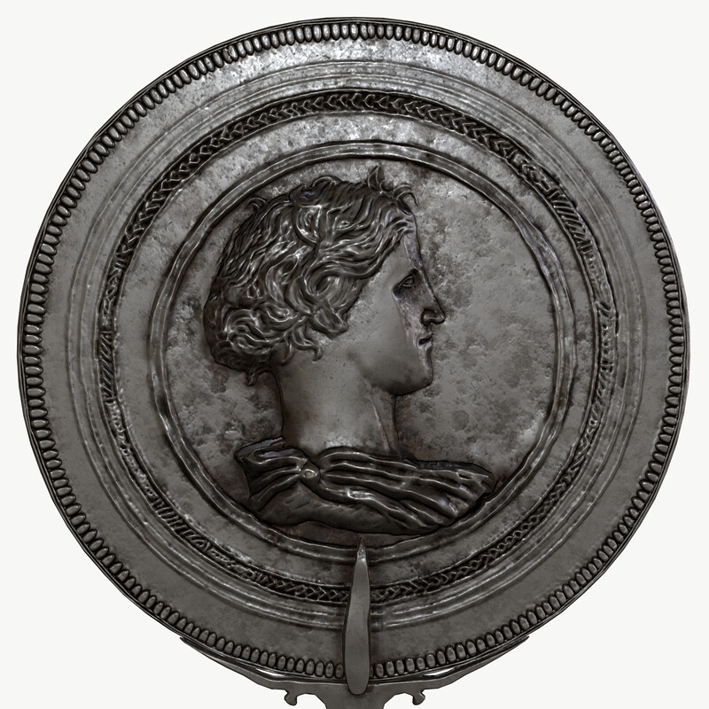 Roman silver mirror