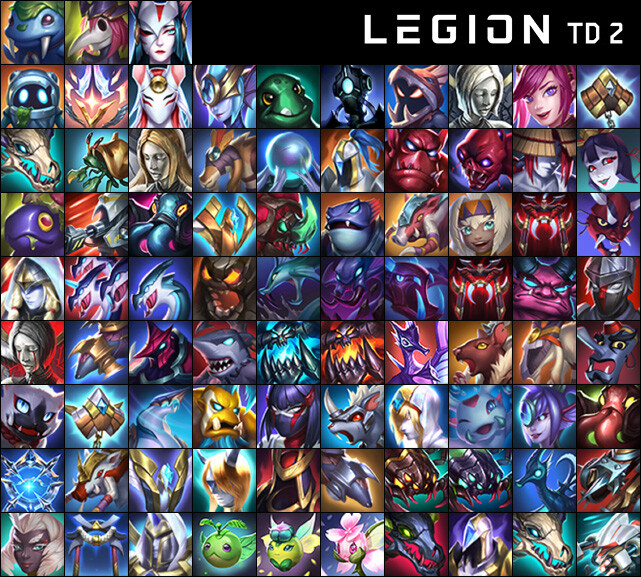 Artstation - Legion Td 2 - Icons (not Even All Of It)