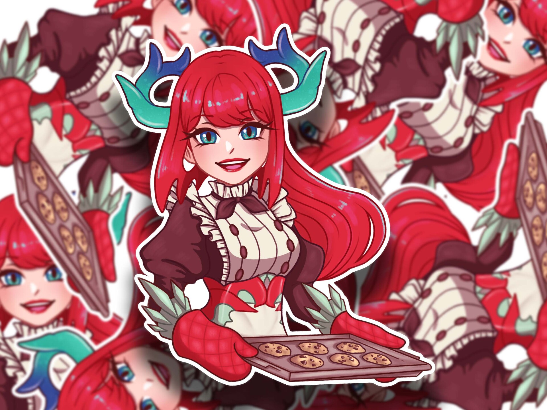 ArtStation Kitchen (Tillroo) Dragonmaid YuGiOh! Fan art