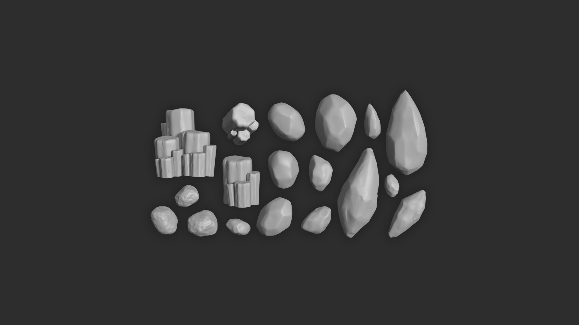 ArtStation - Stylized Rock Set