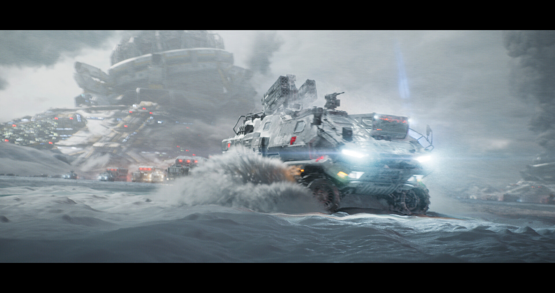 ArtStation - The Wandering Earth. Compositing work - 2018.