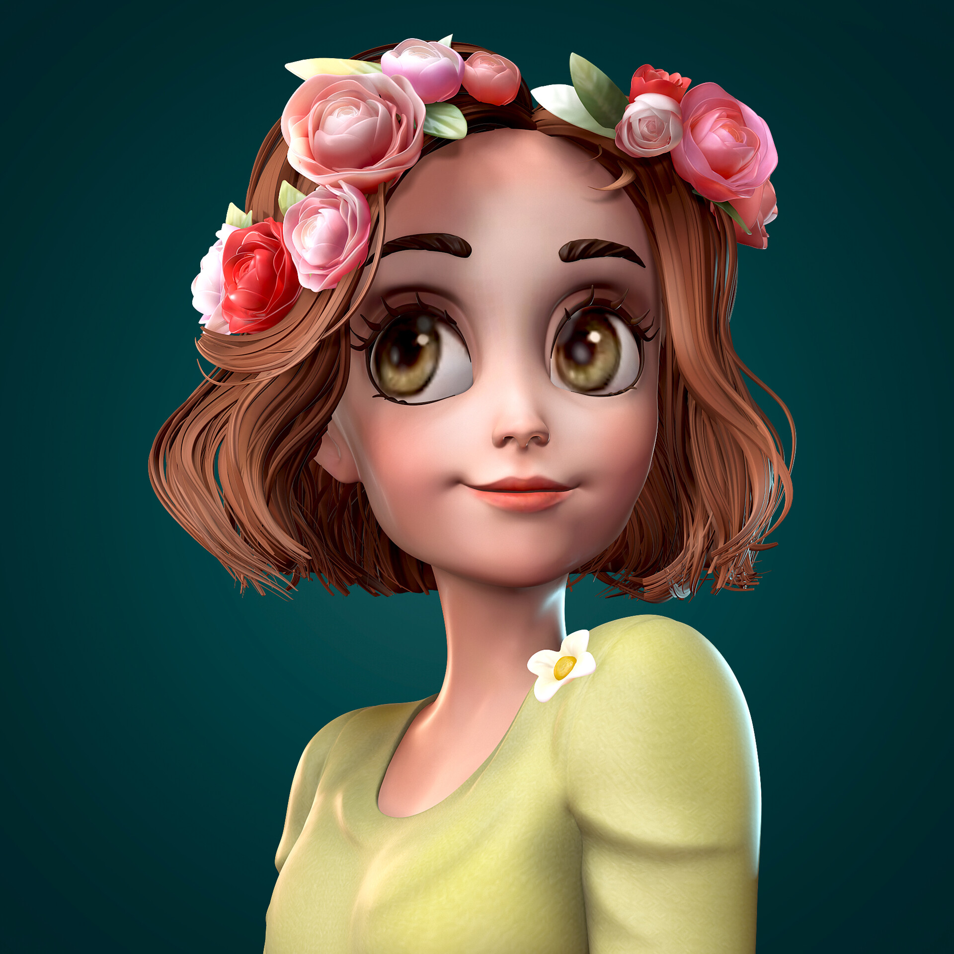 Artstation Springtime Girl