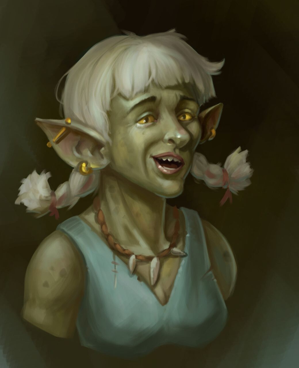 ArtStation - Goblin (fantasy portrait)