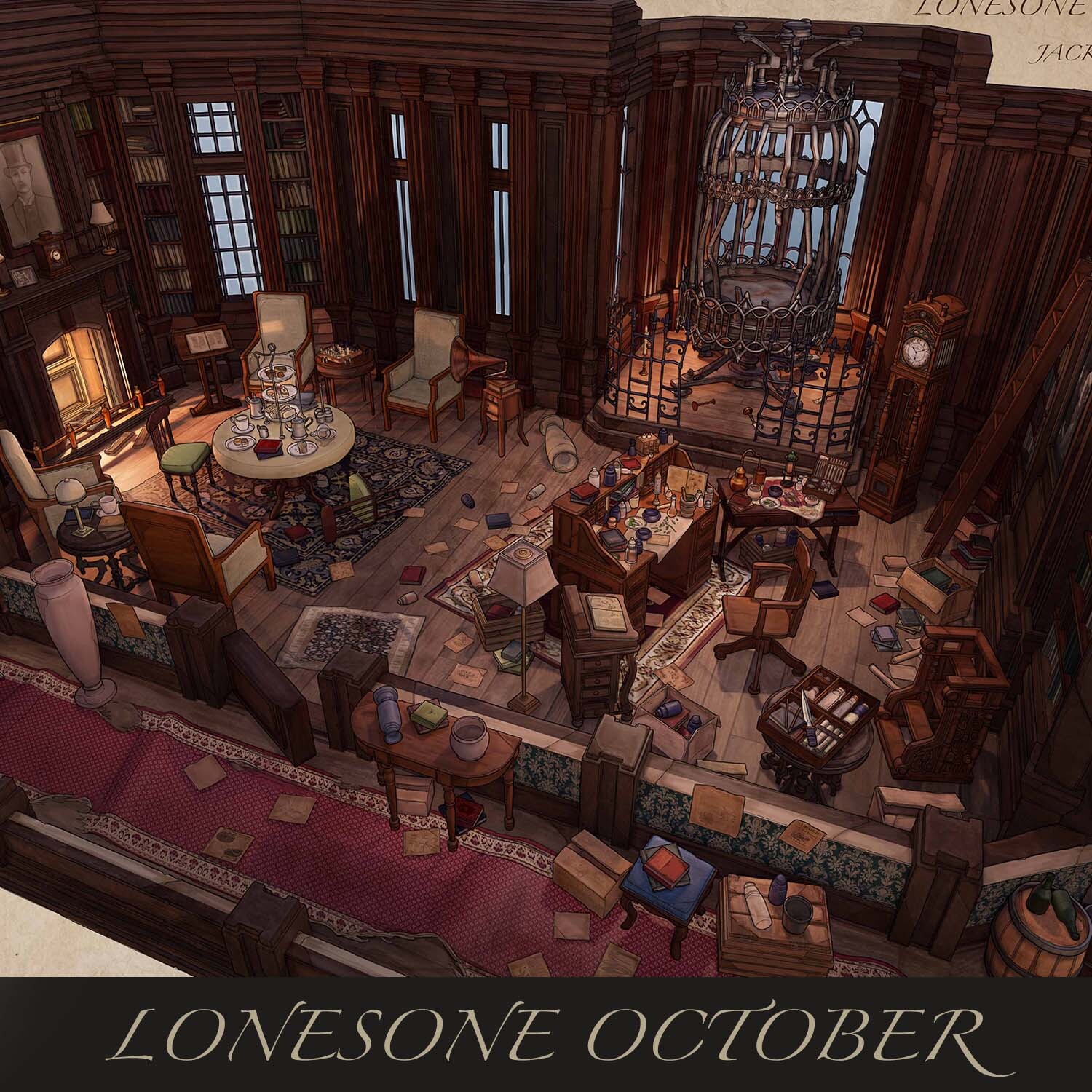 ArtStation - Lonesome October-Jack's Room