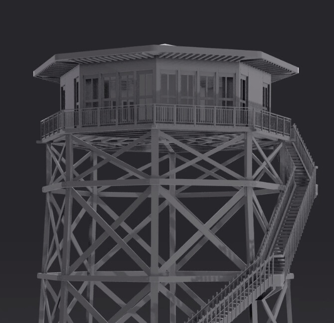 Procedural Lookout Tower - Houdini Digital Asset