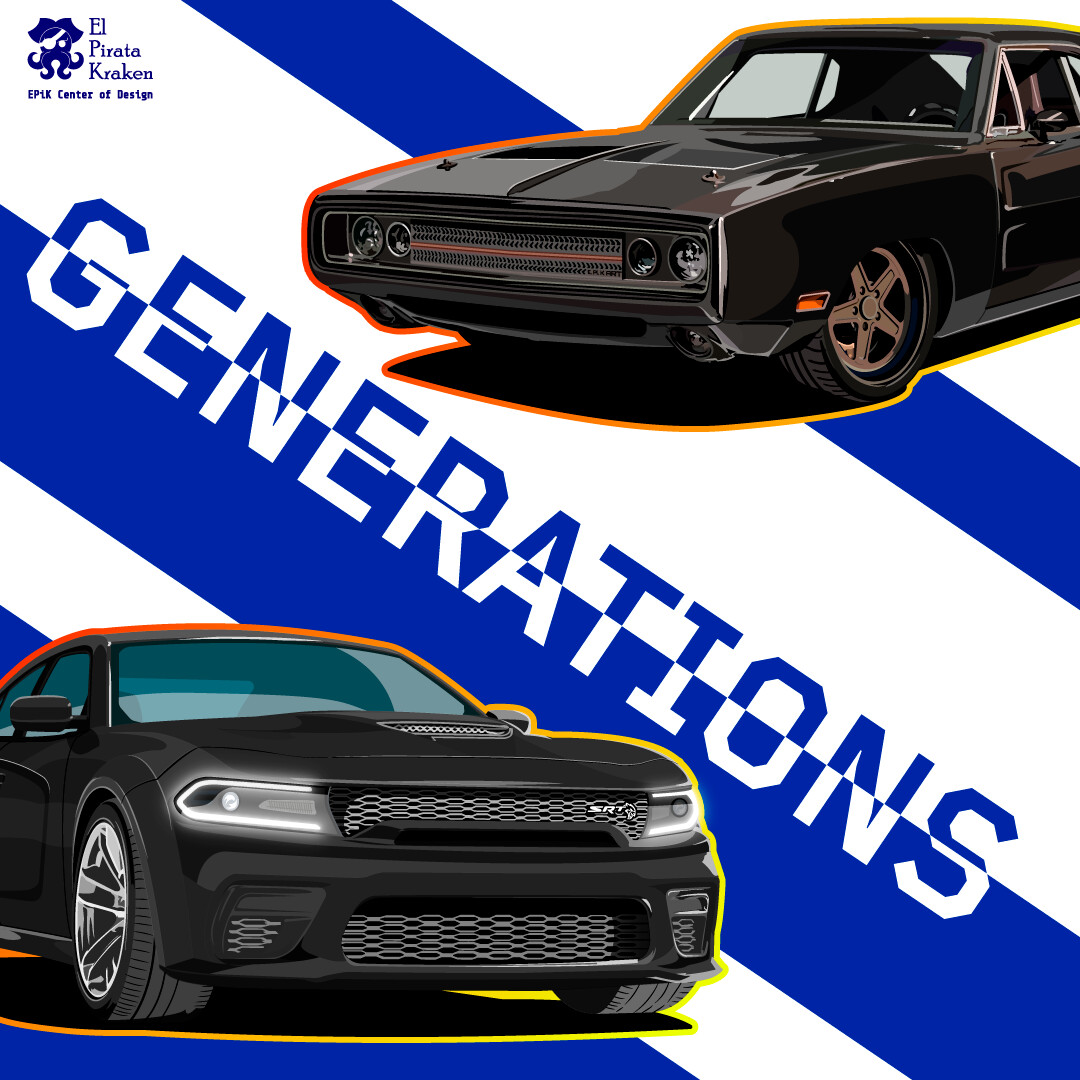 ArtStation - Dodge Charger 1970 and 2020 Generations