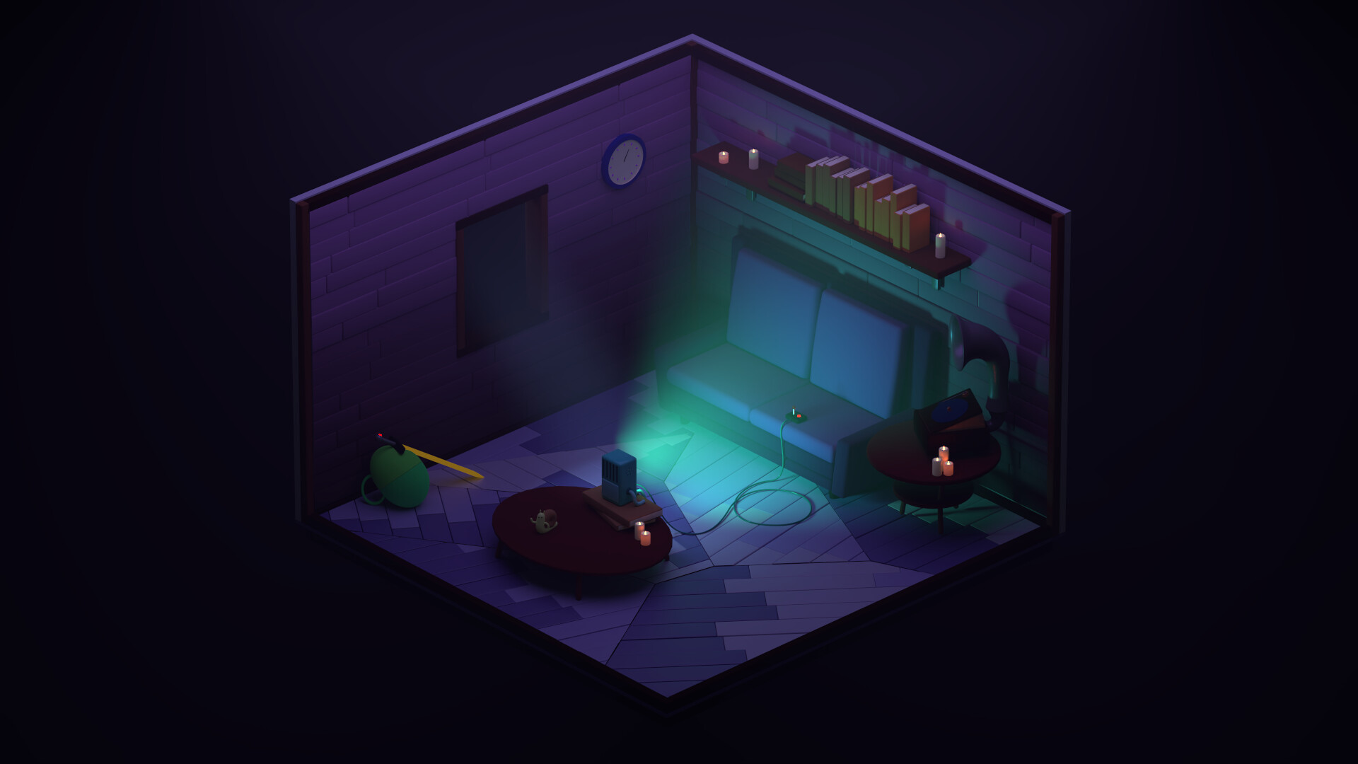 ArtStation - Adventure Time Isometric Room