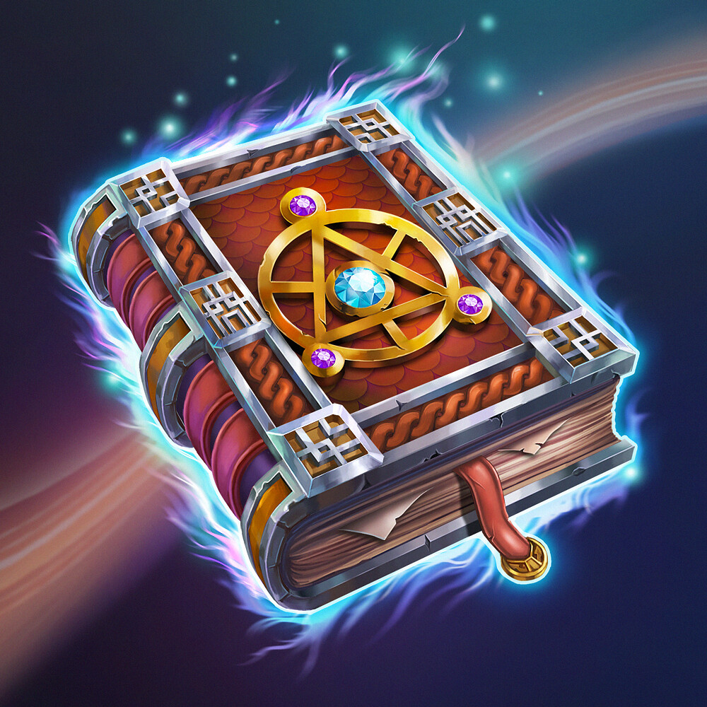 ArtStation - Slot Design #6. Book and Gems