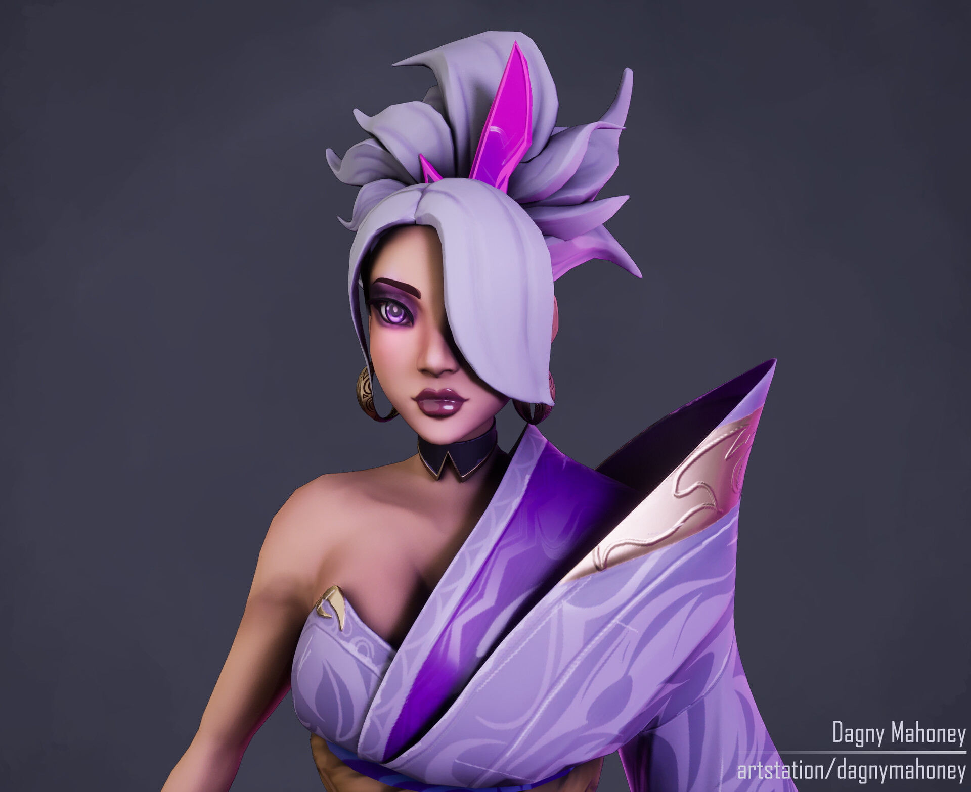 ArtStation Riven Valorant Style