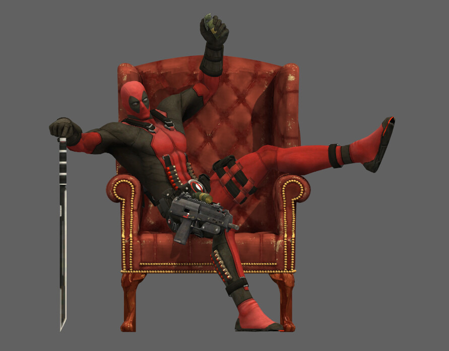 ArtStation - Day 1 - Deadpool pose