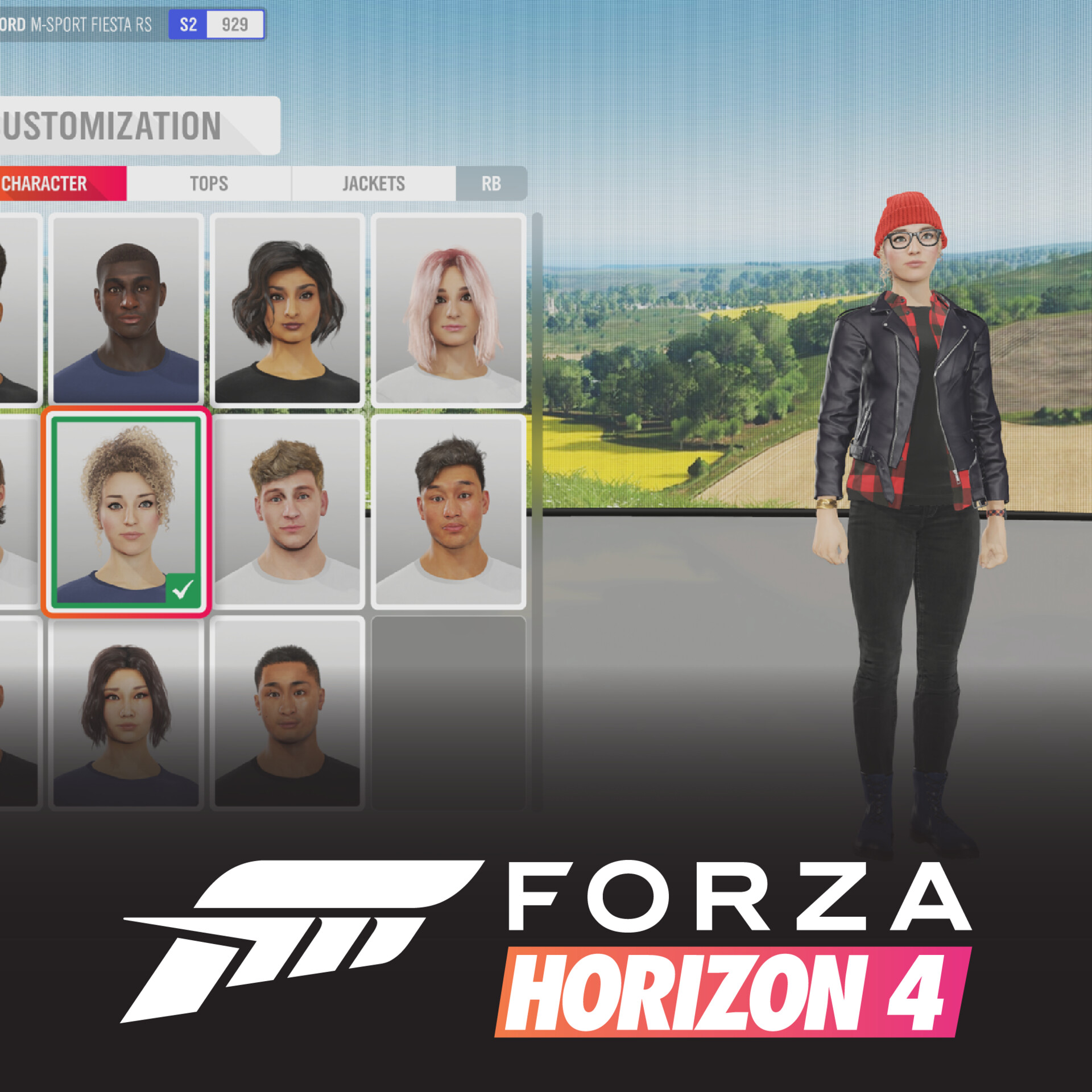 ArtStation Forza Horizon 4 Character Customization UI