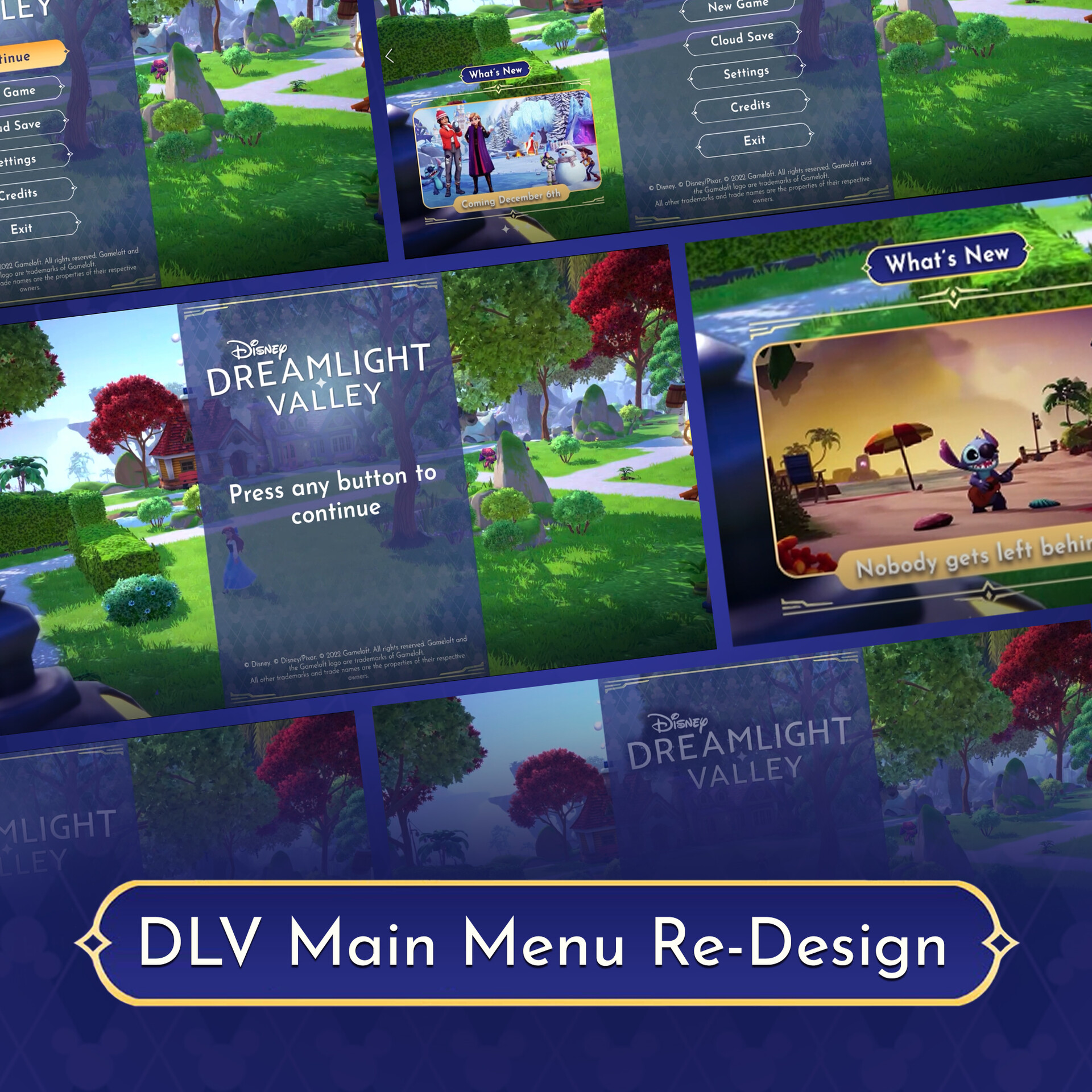 Artstation Dreamlight Valley Ui Re Design Main Menu Fan Project