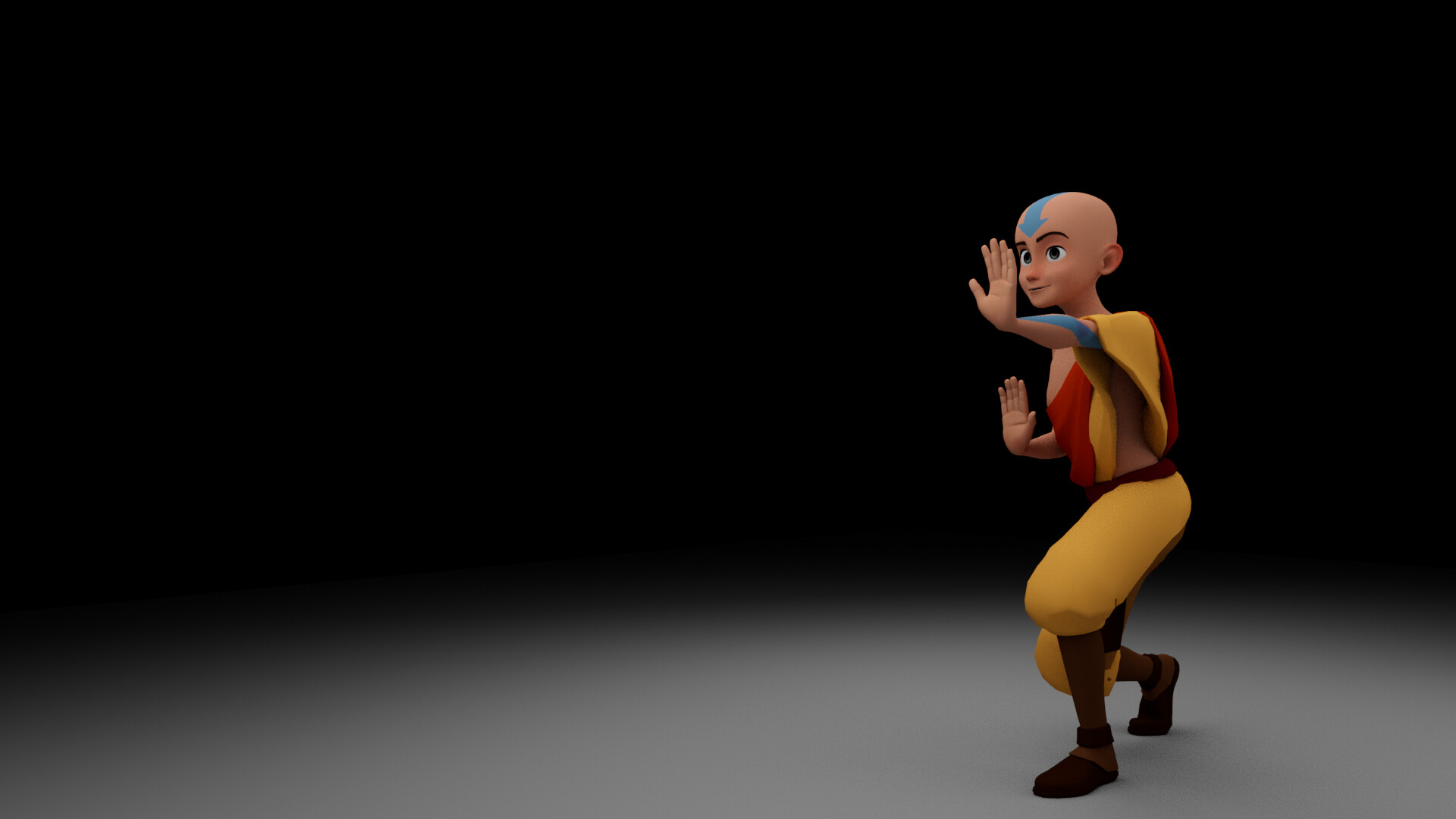 ArtStation - Aang (avatar) animation