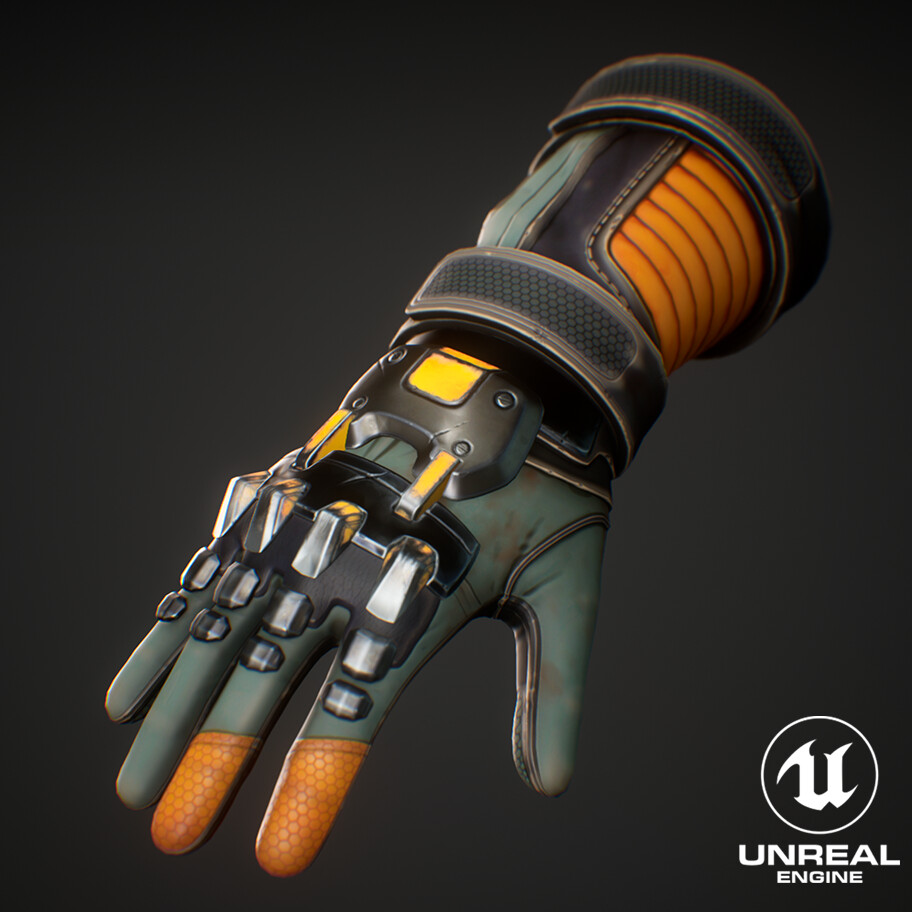 Artstation - Stylized Glove - Vr Game