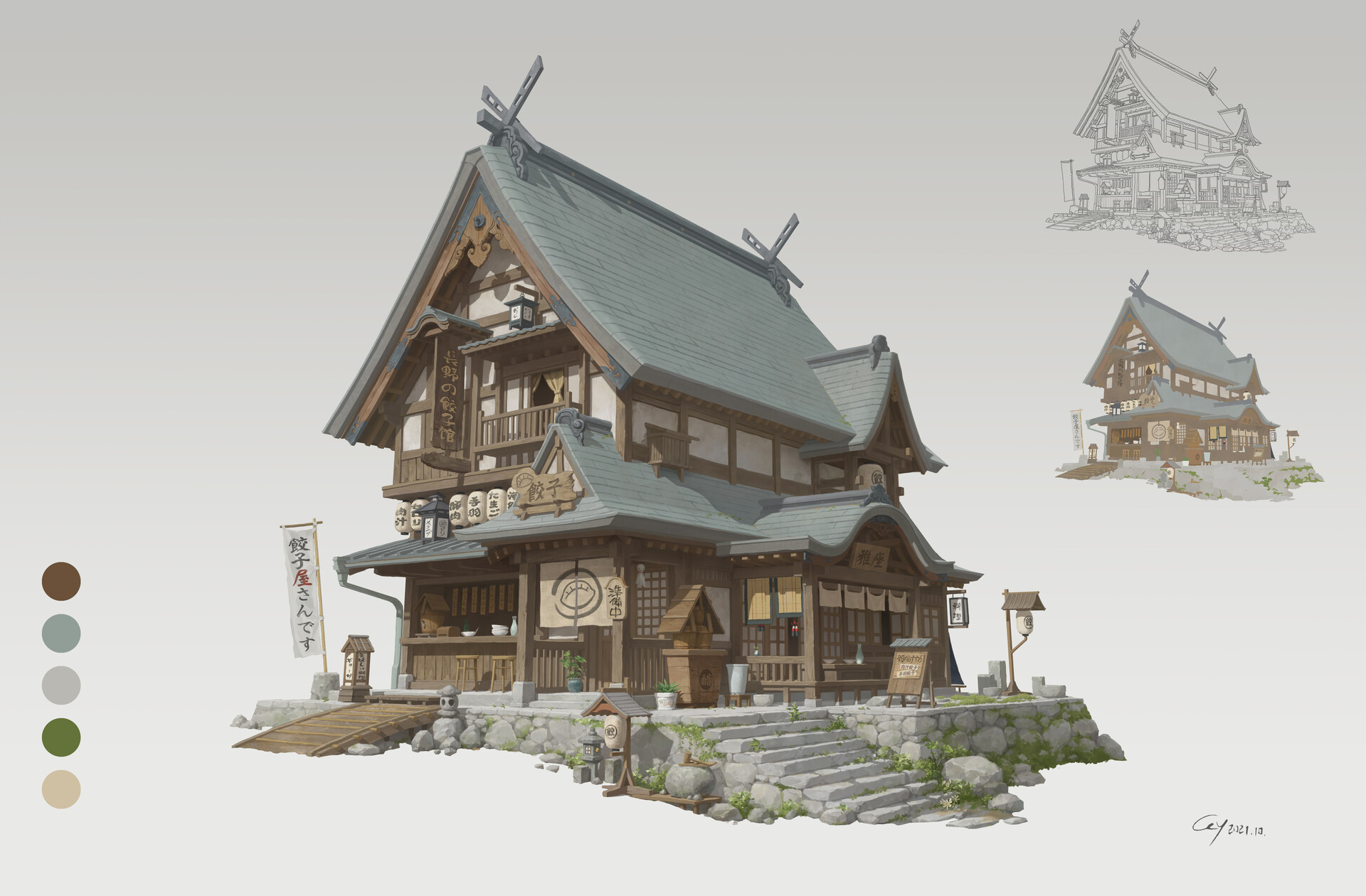 ArtStation - 建筑单体设计1