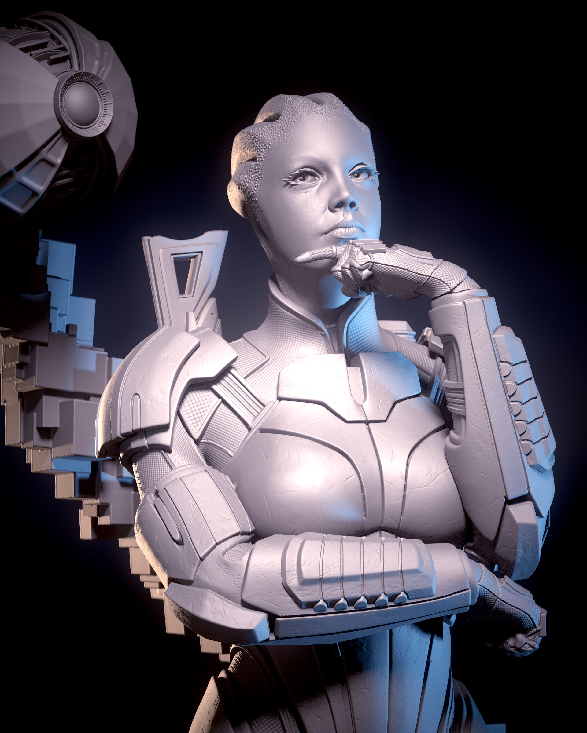 Artstation Mass Effect Fanart Liara Tsoni 3d Print Model 2987