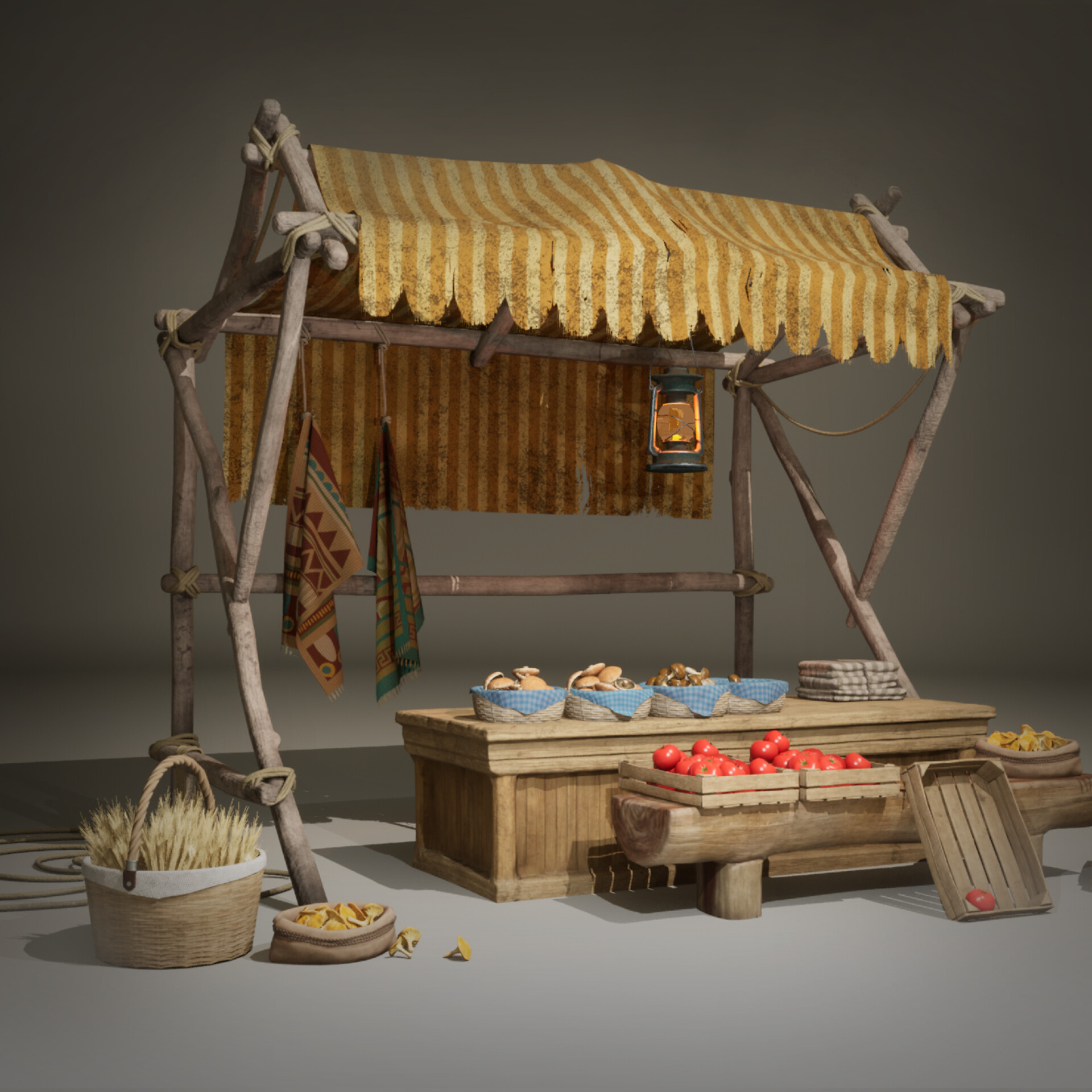 ArtStation - Ancient Greece Market Place