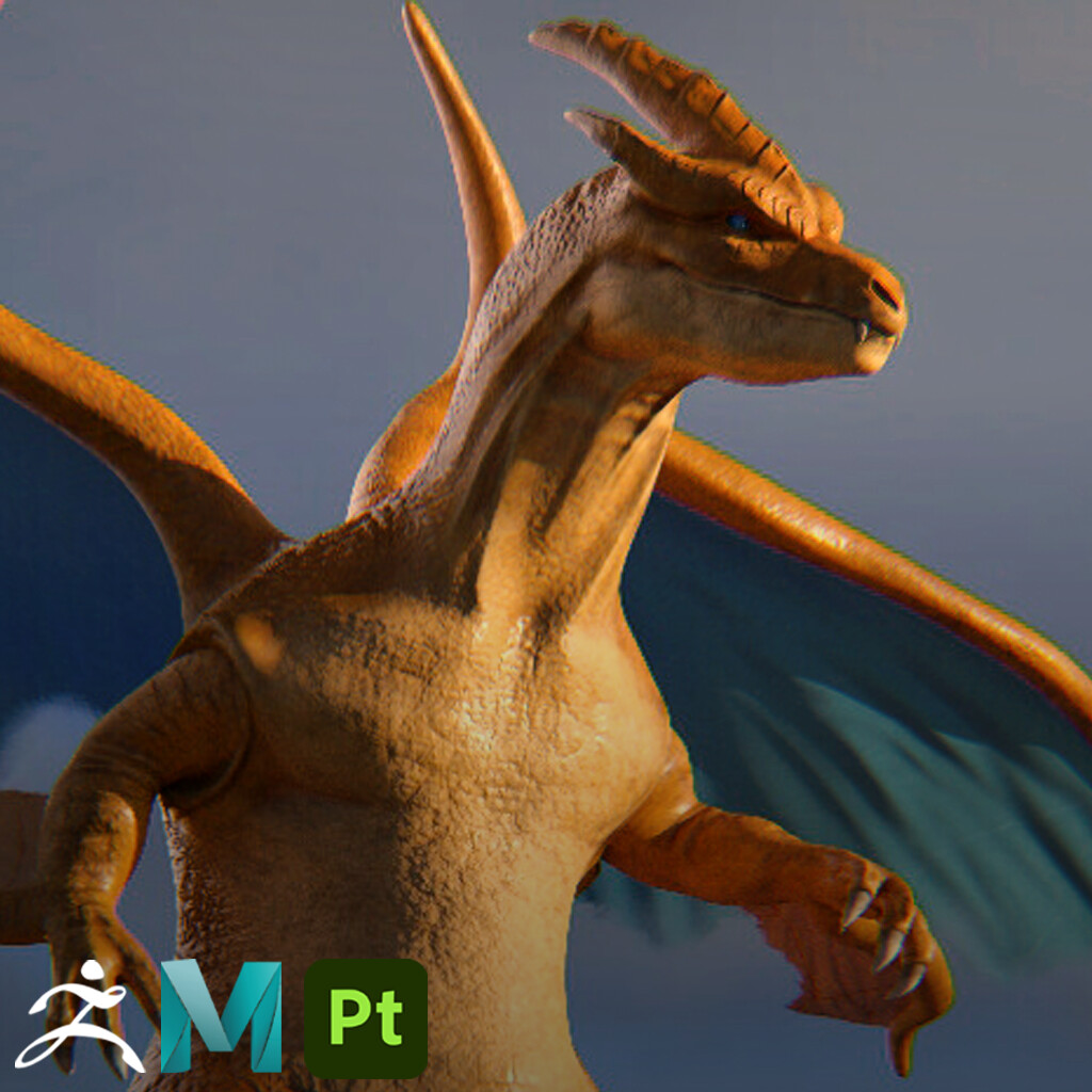 ArtStation - Pokemon: Mega Charizard Y