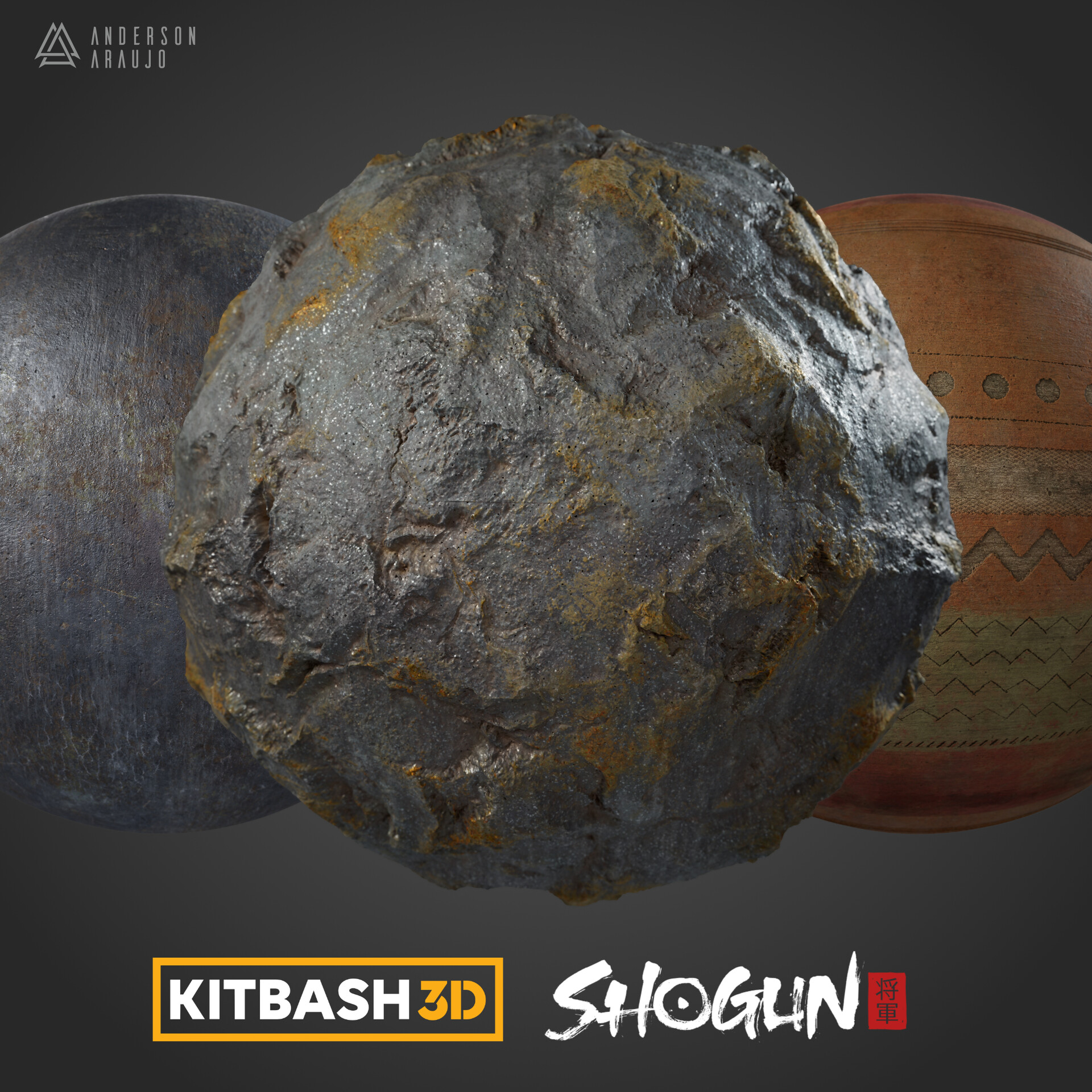 ArtStation Kitbash3D Texture Artist Shogun Kit