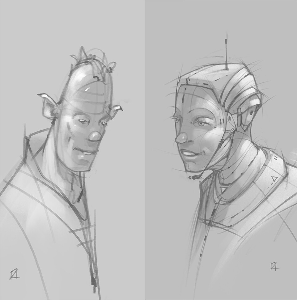 ArtStation Button Nose and Astra