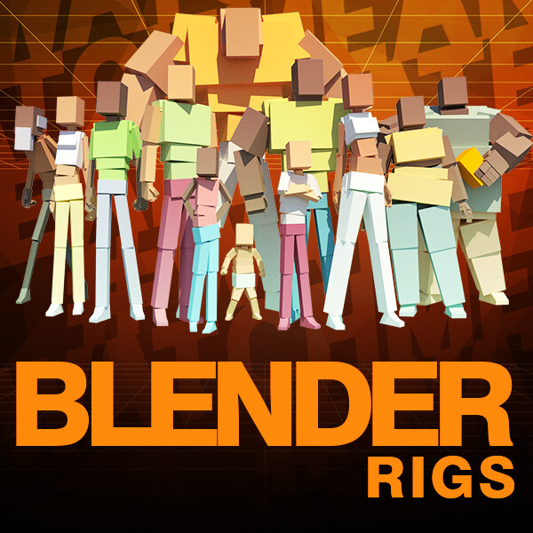 John Animates The Blocks Body Mechanics Rigs // BLENDER Overview
