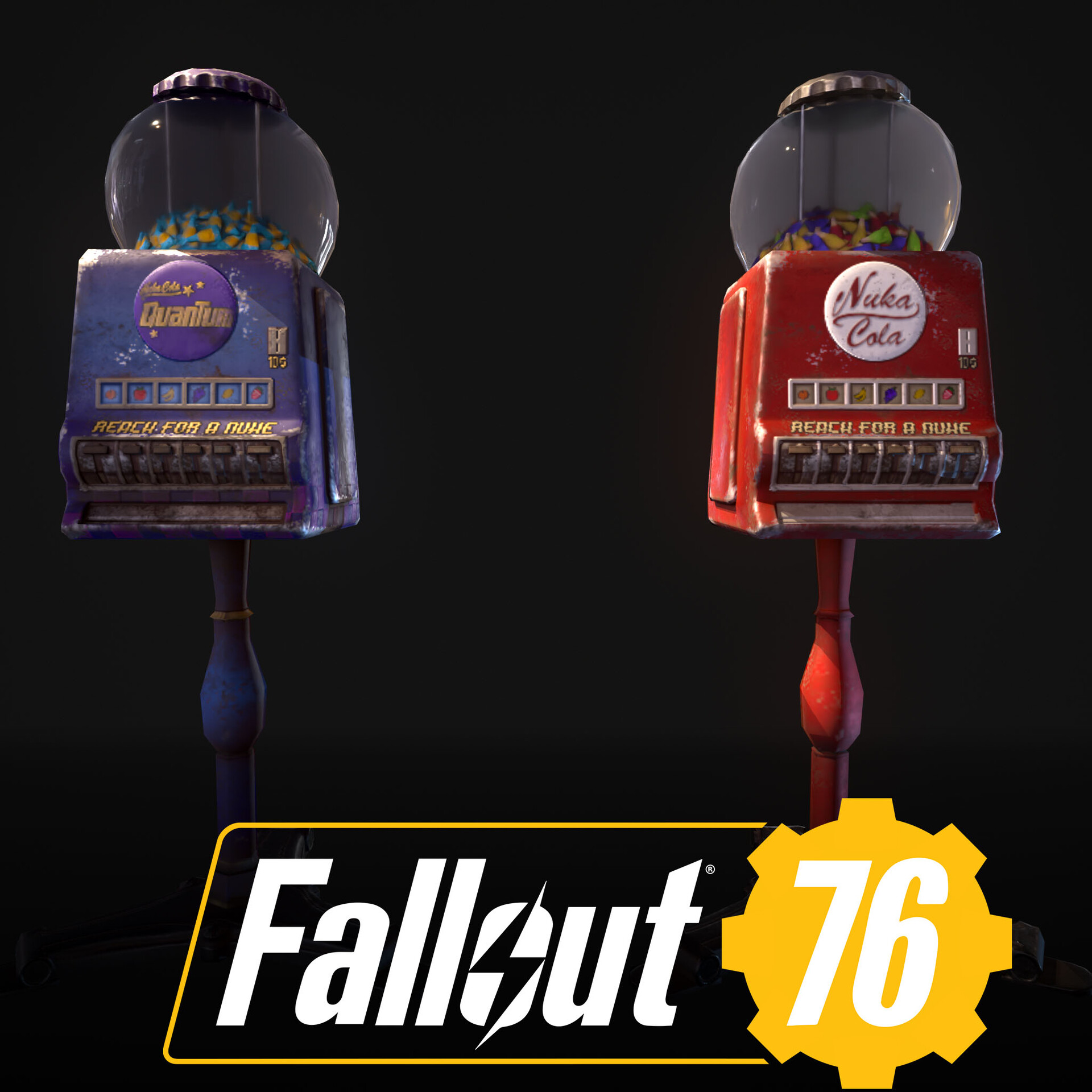 ArtStation Fallout 76 Nuka Cola & Nuka Quantum Candy Machine