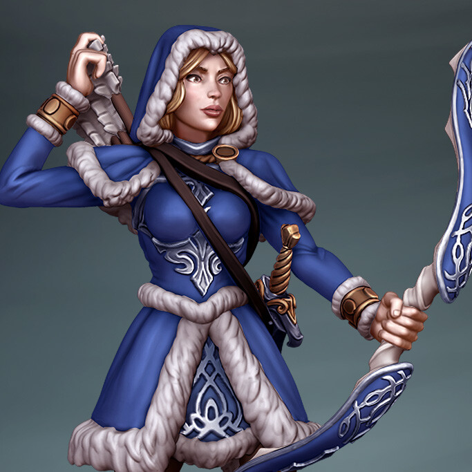 ArtStation - Winter Maidens Huntresses