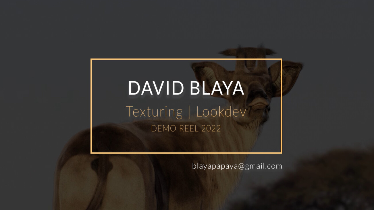 David Blaya | Demoreel 2022