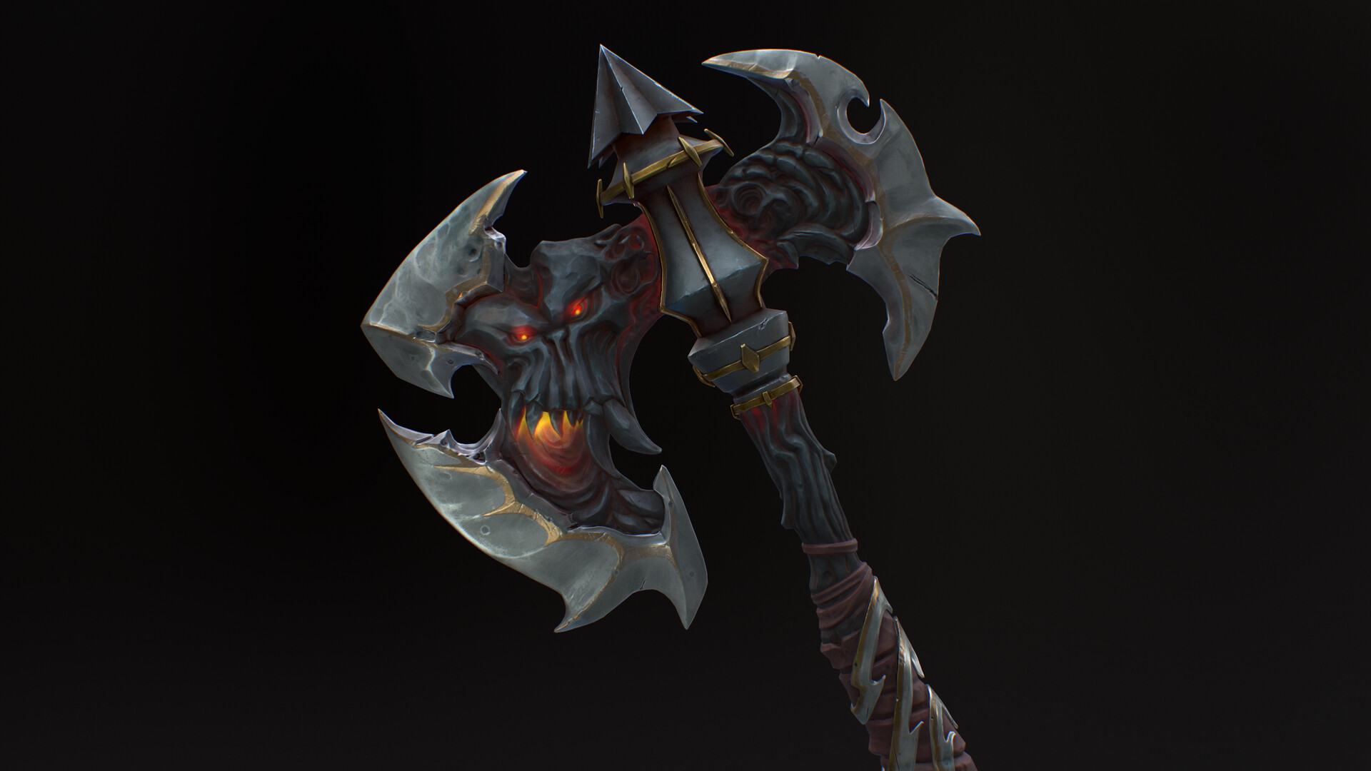 ArtStation - Stylized Skull Axe