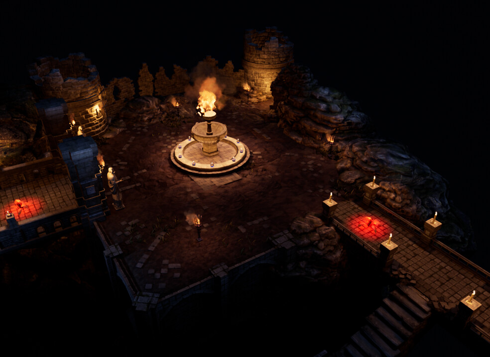 Artstation - Ue4 Dungeon Lighting Design