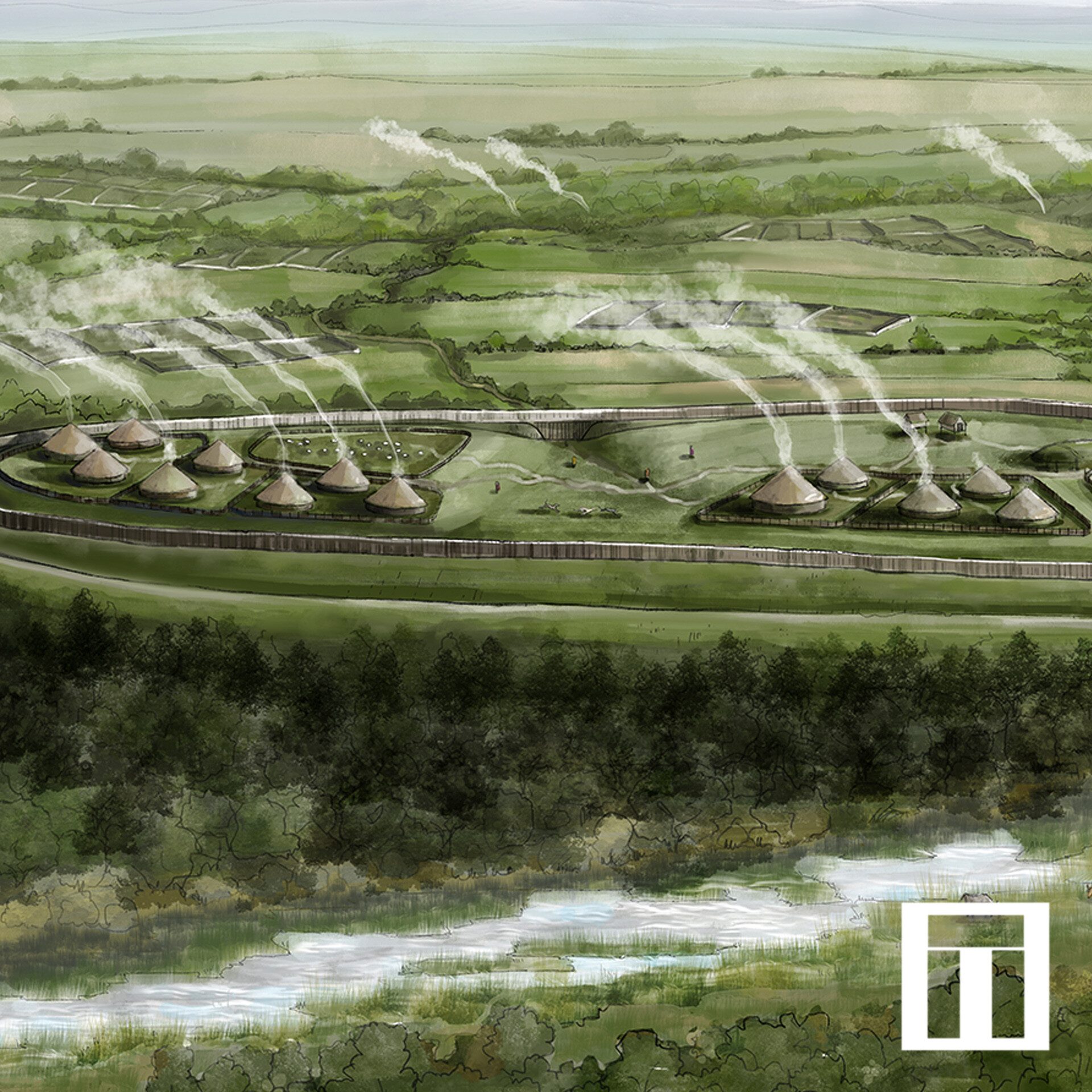 ArtStation - Iron Age hillforts in the Chiltern Hills, England