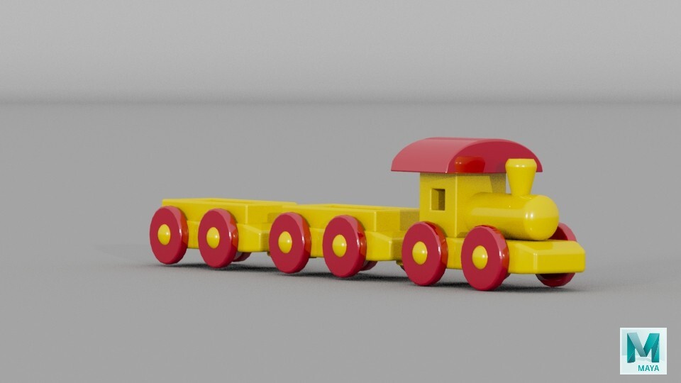 ArtStation TOY TRAIN ANIMATION/MAYA