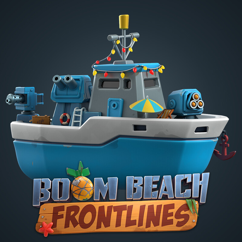 ArtStation Boom Beach Frontlines Gunboat