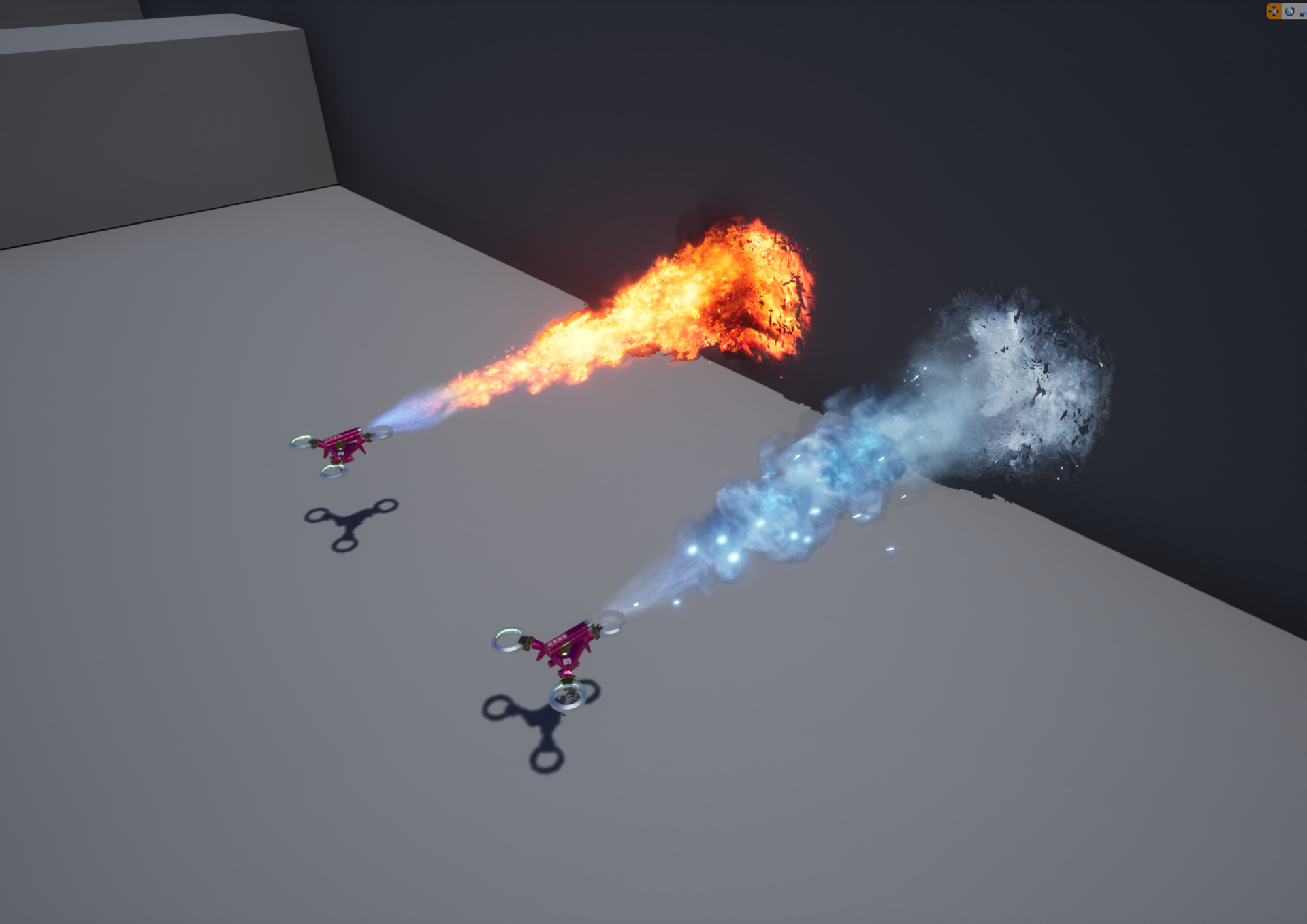 ArtStation Flamethrower / Icethrower VFX