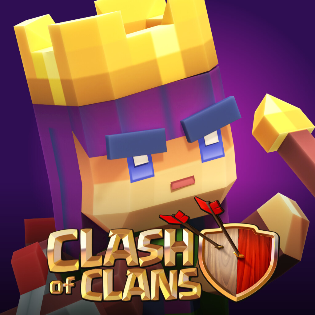 ArtStation Clash of Clans Pixel Skins
