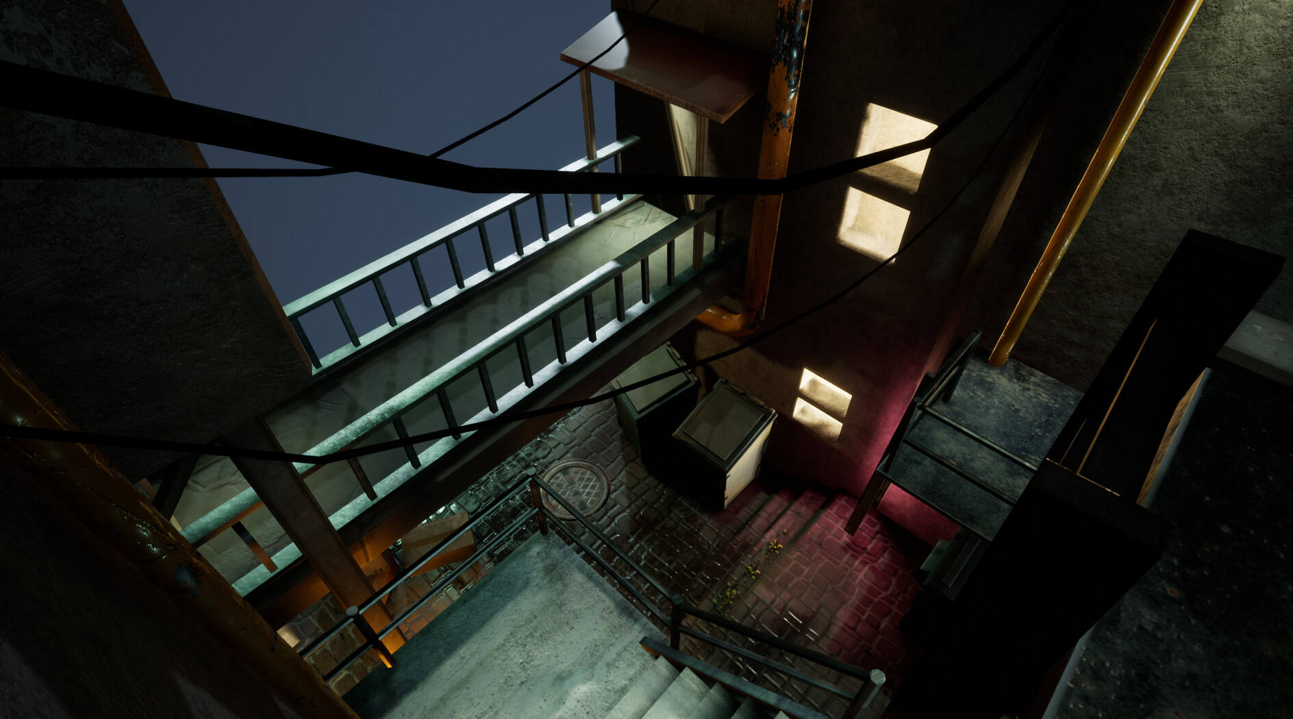 ArtStation - Backyard Slice: Urban Alleyway