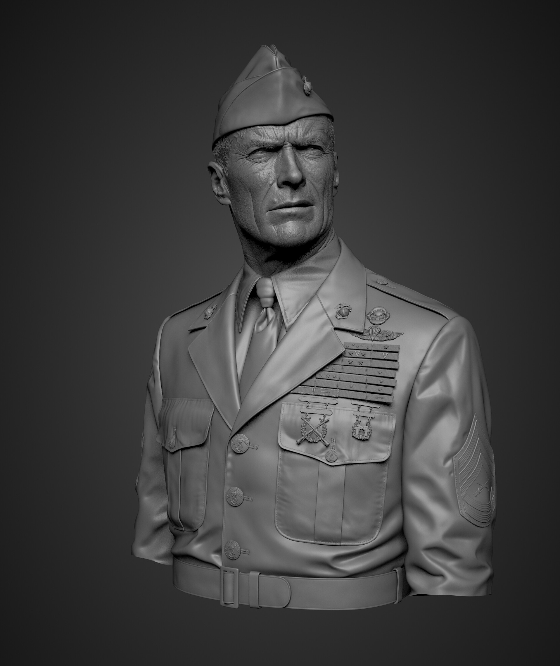 ArtStation - Heartbreak Ridge: GySgt. Thomas Highway