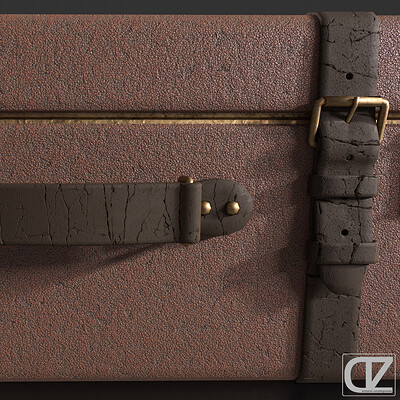 PBR - WORN LEATHER - 4K MATERIAL + SBS GRAPH