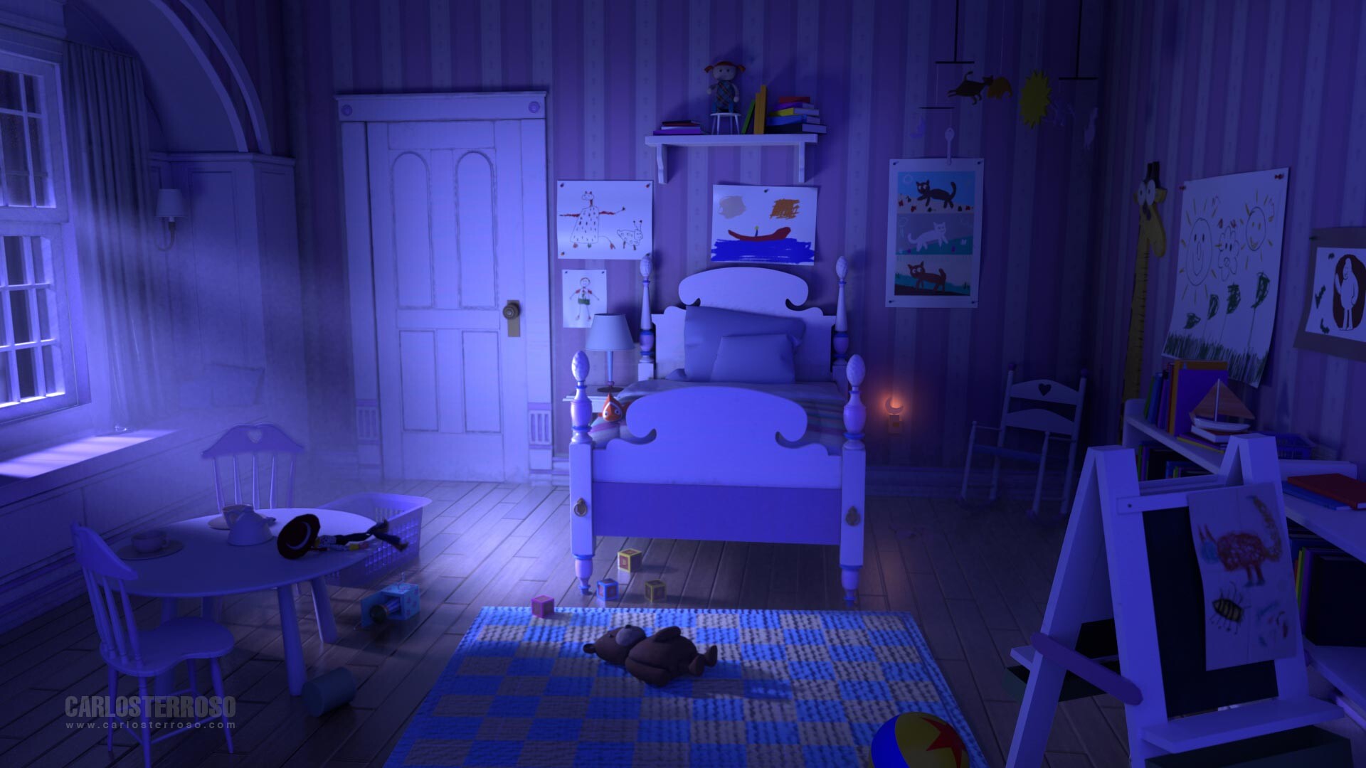 ArtStation - Boo's room from Monsters, Inc