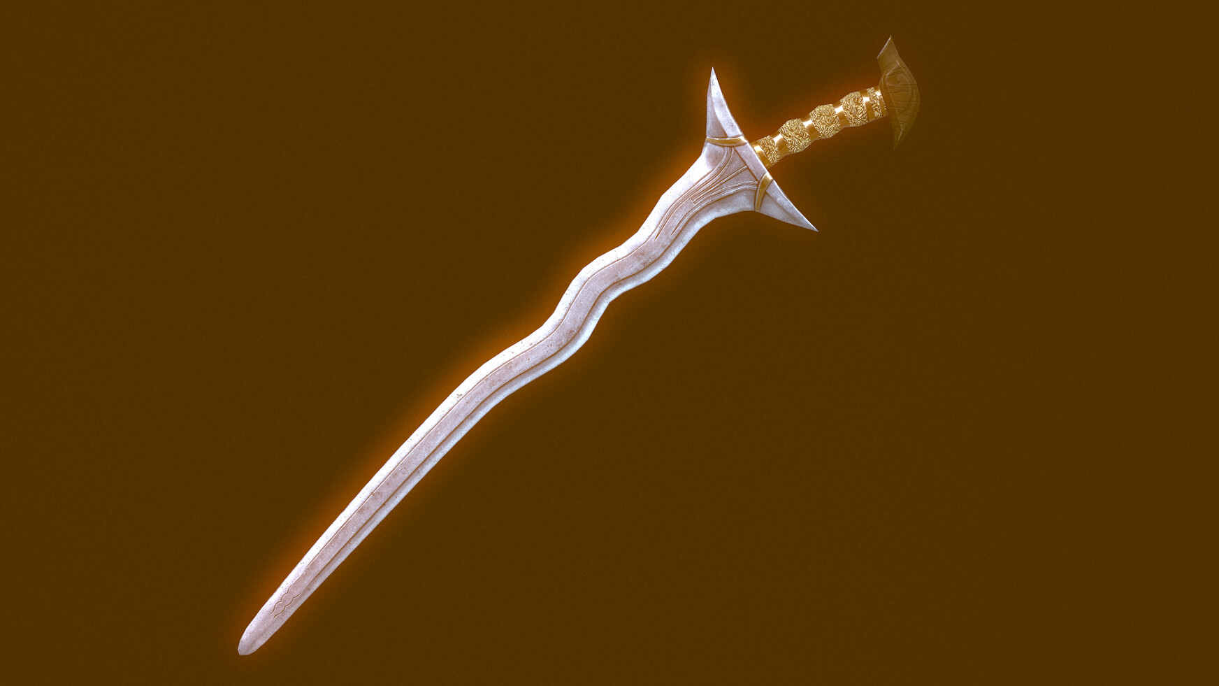 ArtStation - Old Sword with a bends