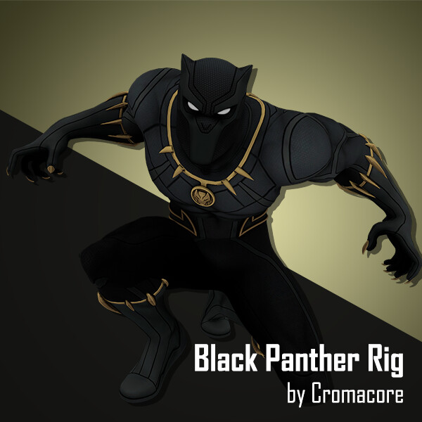 ArtStation - Black Panther Rig - Duarte Ferreira