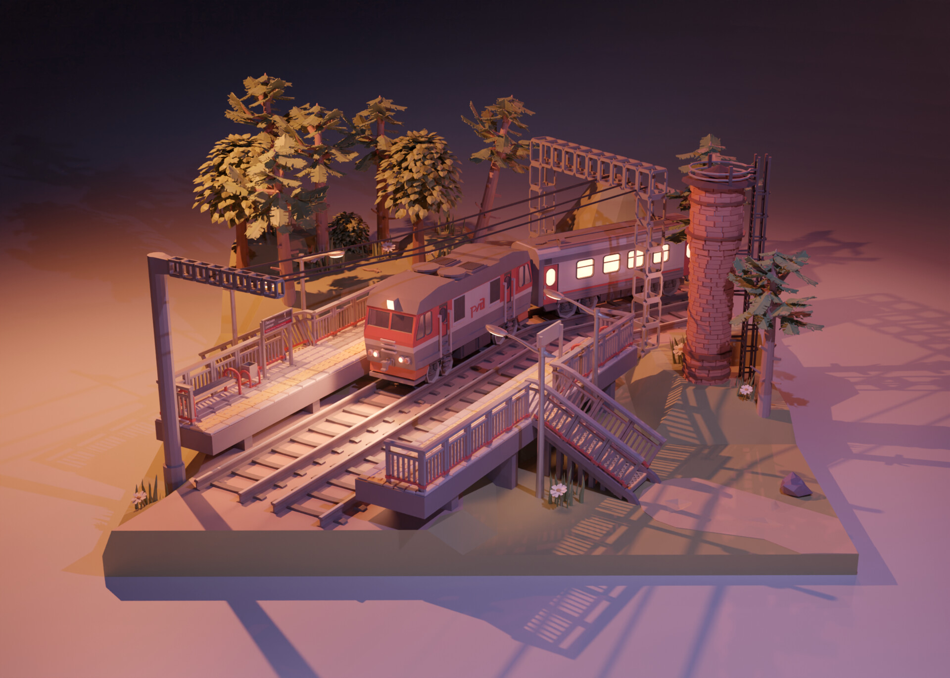 ArtStation - Железная дорога | Railway